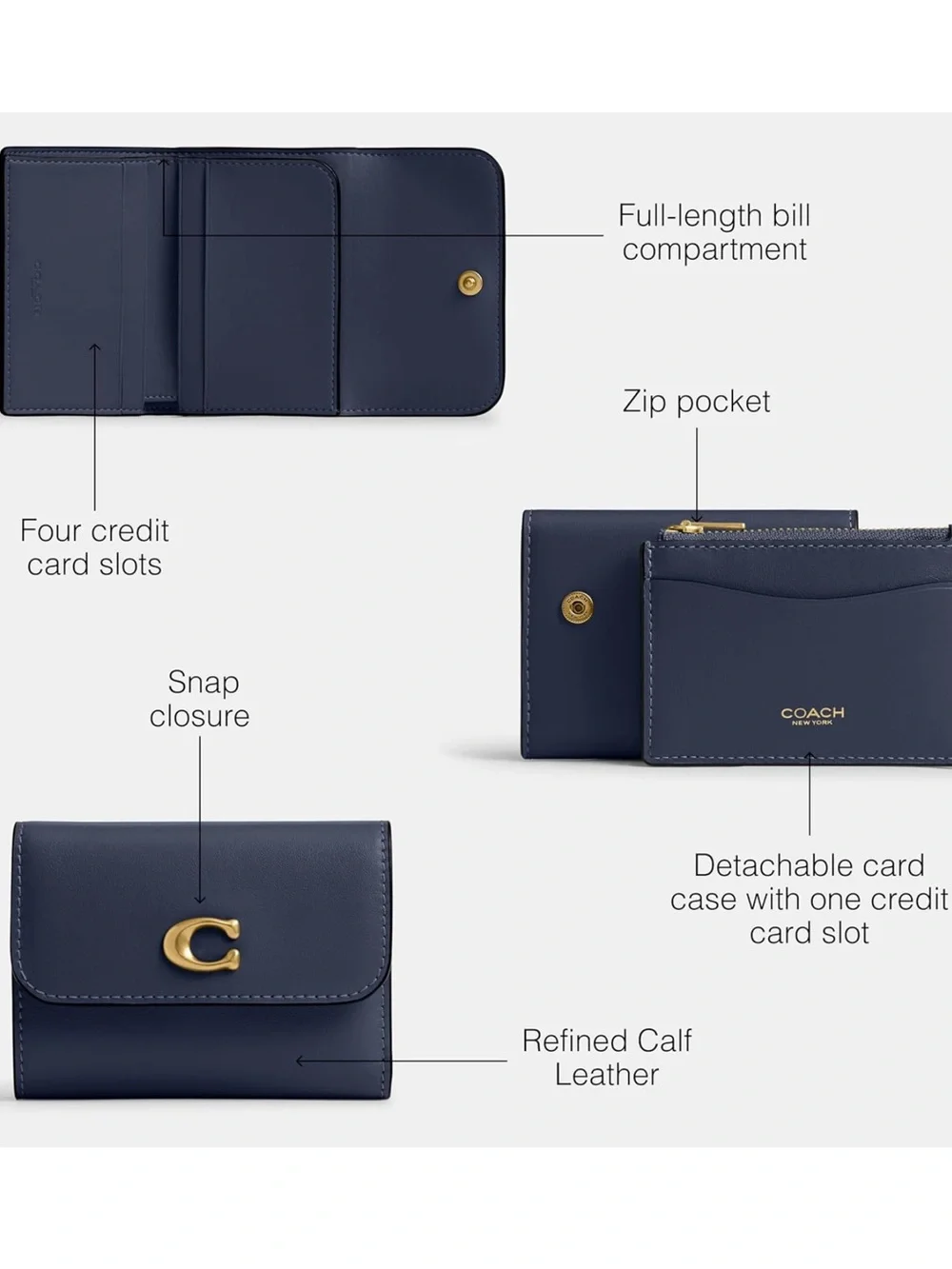 Coach compact wallet